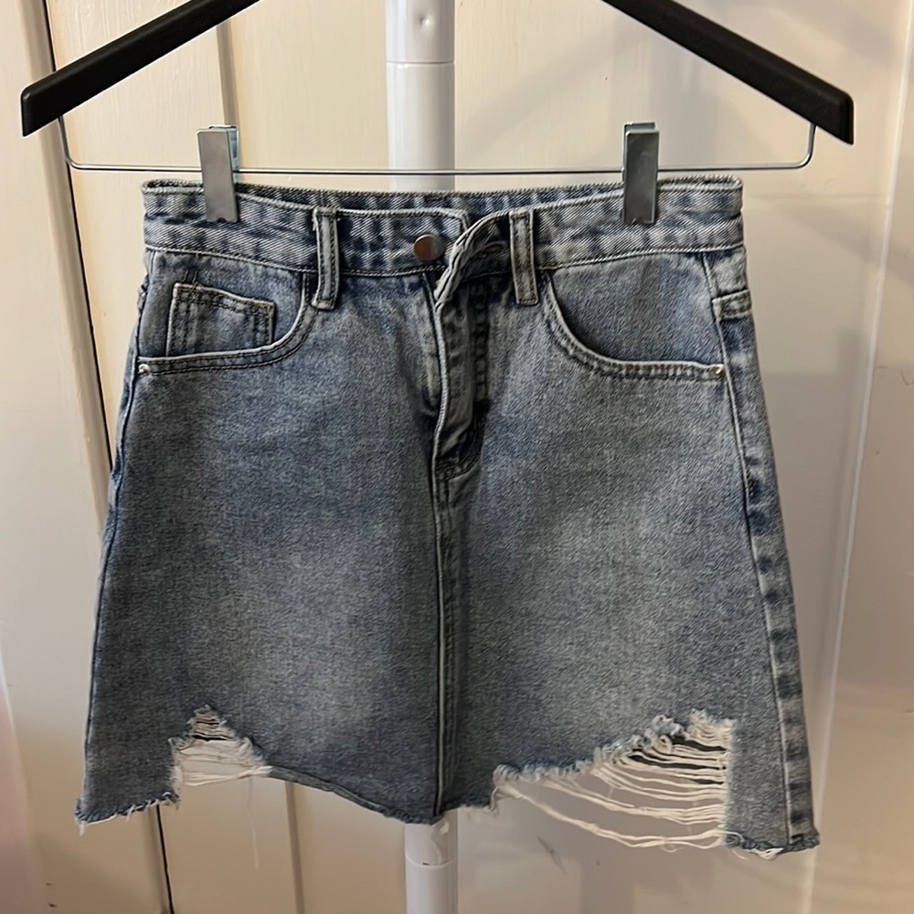 Denim Mini Skirt